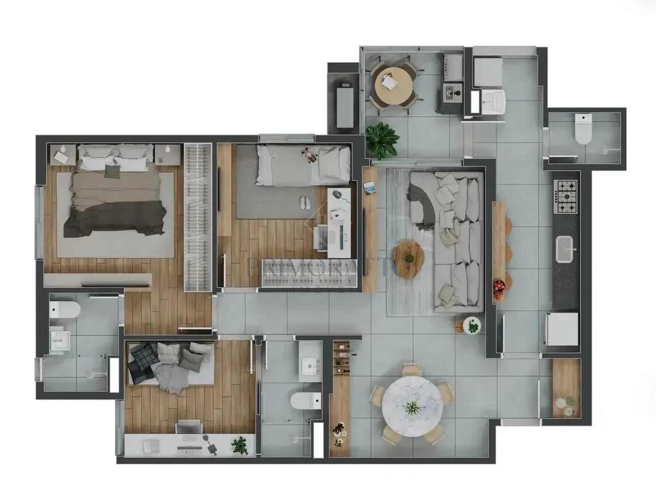 Mont Blanc · Finais 02 e 08 · 90,03 m²