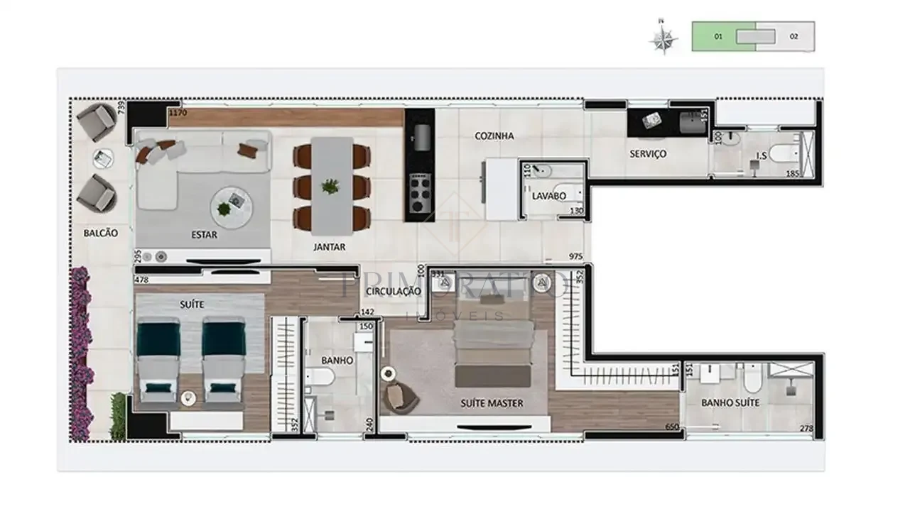 Apartamento Balcony 8 Pavimento