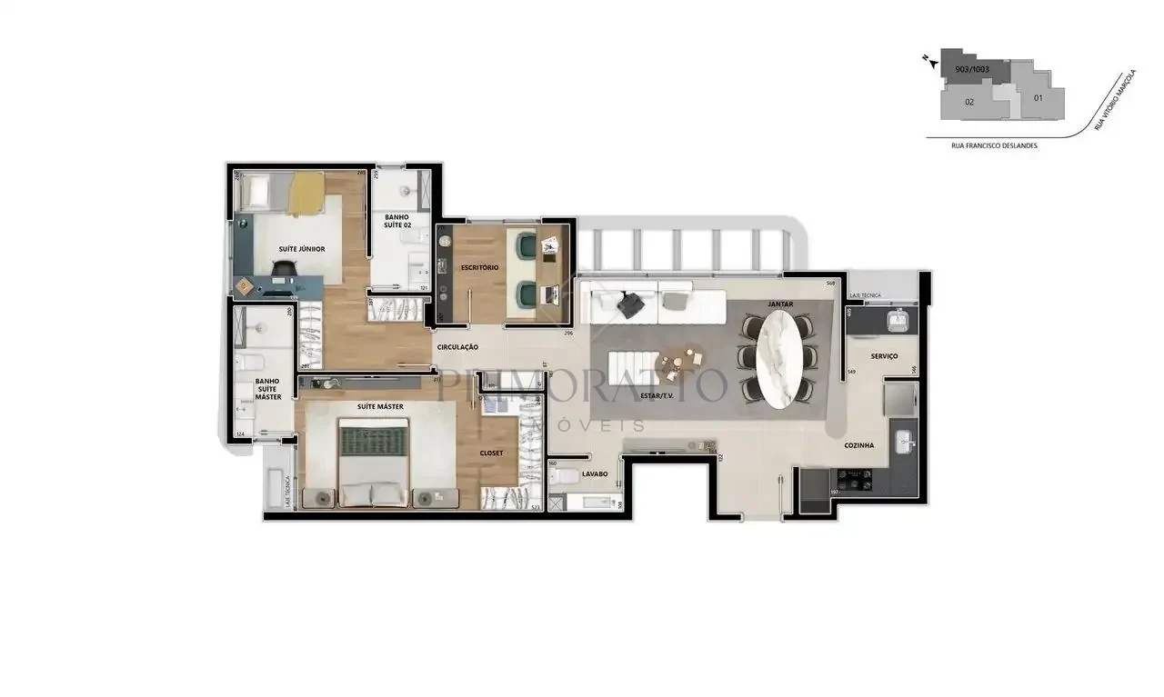 Apartamento Tipo 903 E 1003