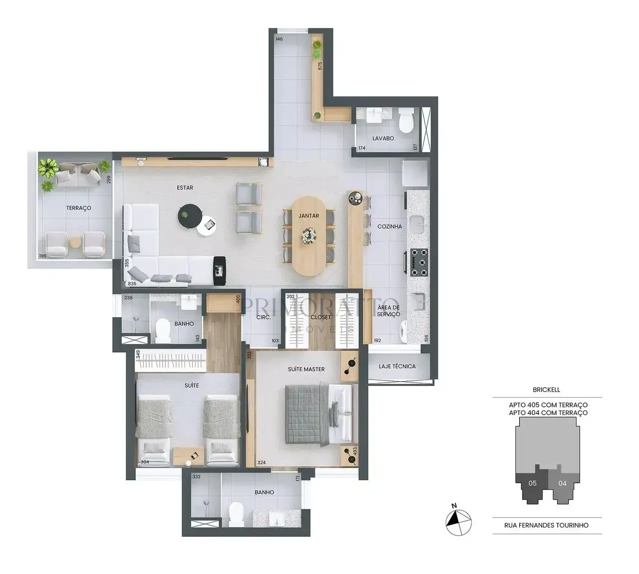 Apartamento 405 83m