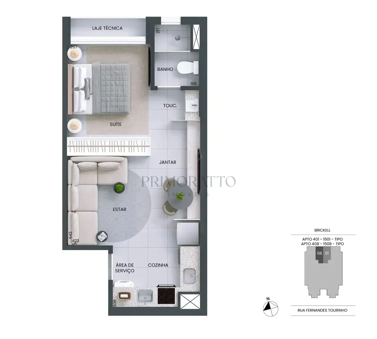 Apartamento 408 A 1508 36m