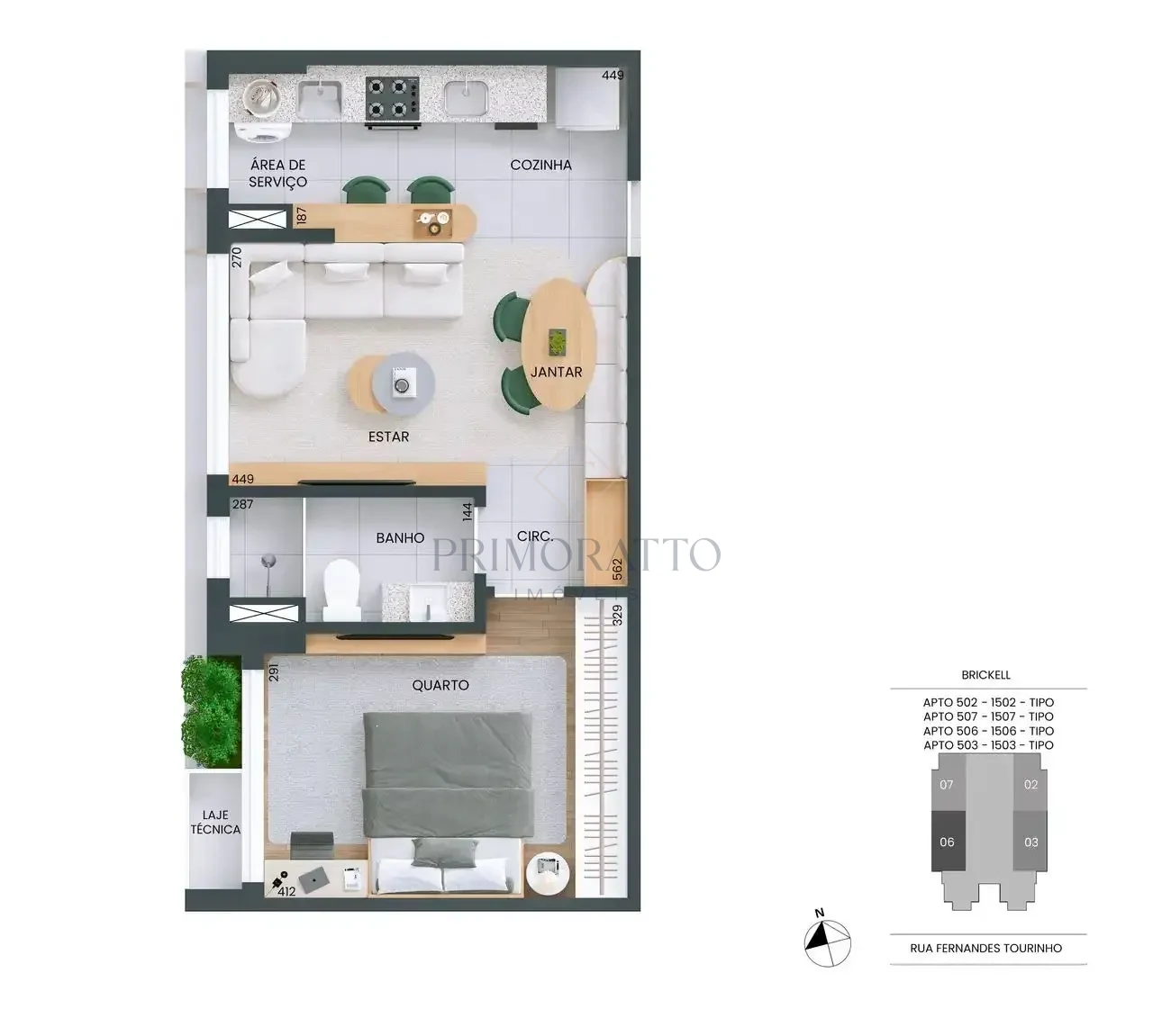 Apartamento 506 A 1506 41m
