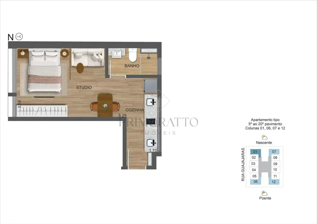 Apartamento 501 · Planta