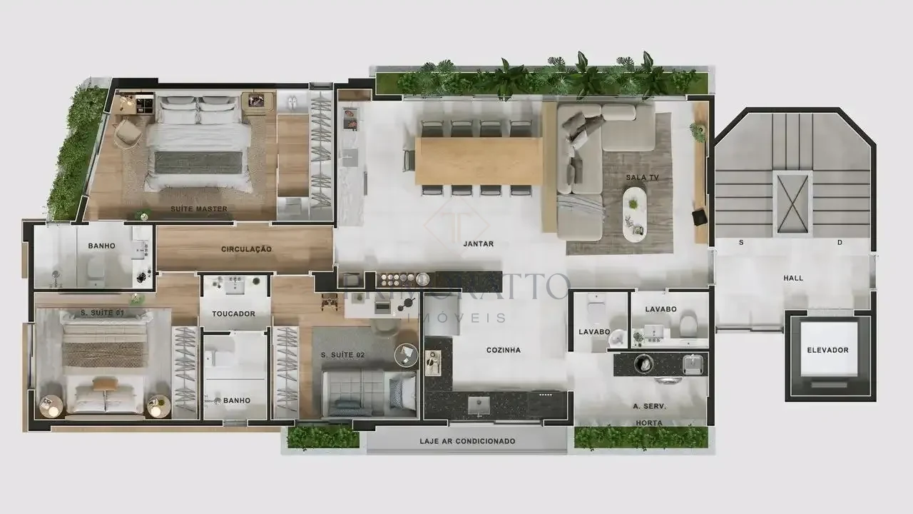 Apartamento Tipo 109m Planta Variacao 2