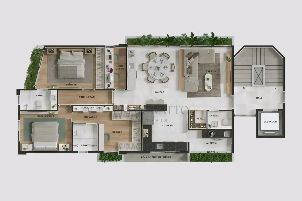 Apartamento Tipo 109m Planta Variacao 3