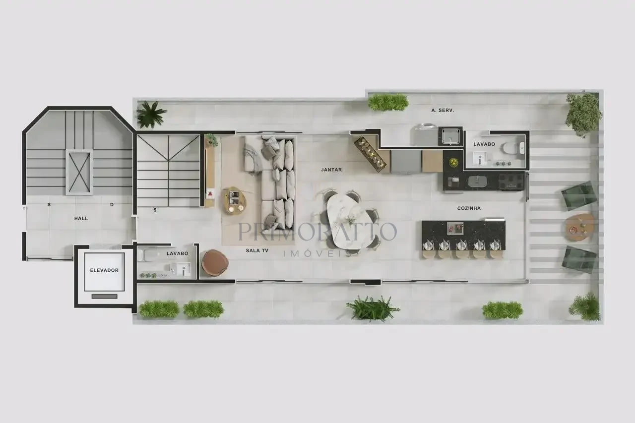 Cobertura Top House 302 1 Pavto Duplex