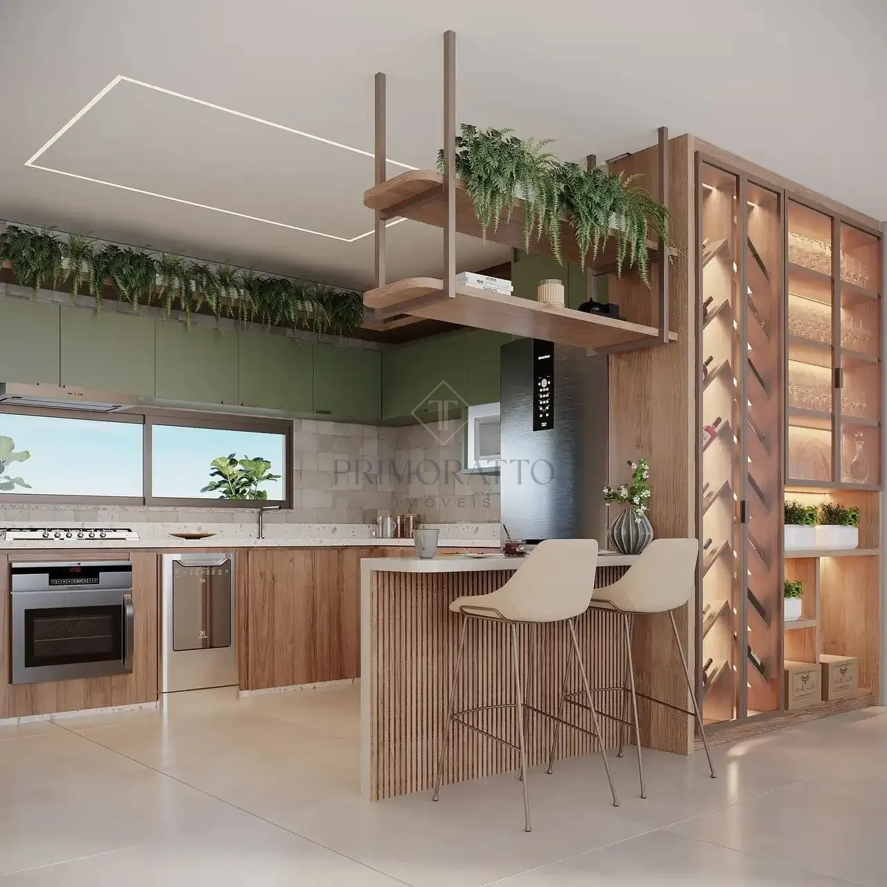 Cozinha Americana Com Possibilidade De Fechamento