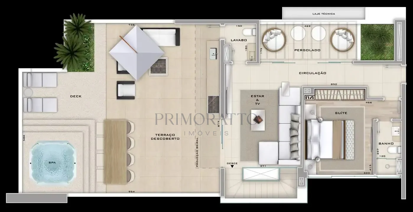 Cobertura Duplex 1101 · 2º Pavimento