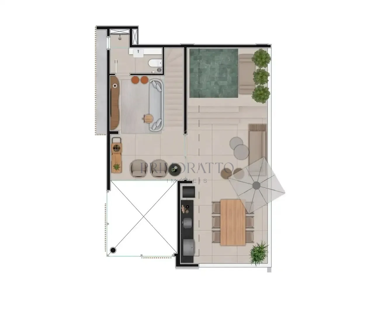 Pardini Nassif Planta Humanizada 2d Apartamento Cobertura 01 2 Nivel