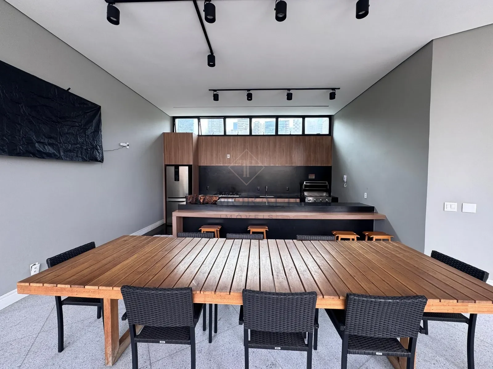 Espaço gourmet · área de mesas