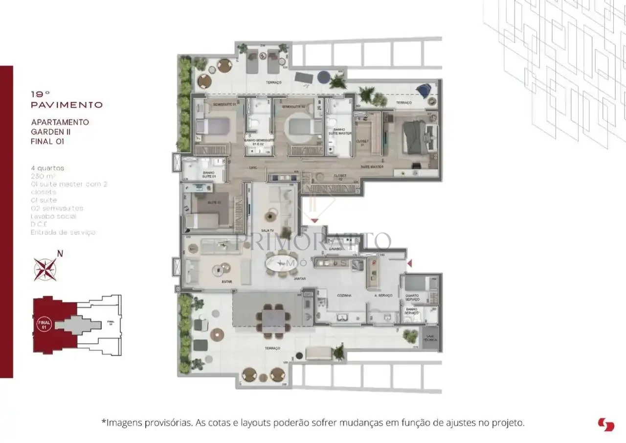 Apartamento Garden · Final 1901