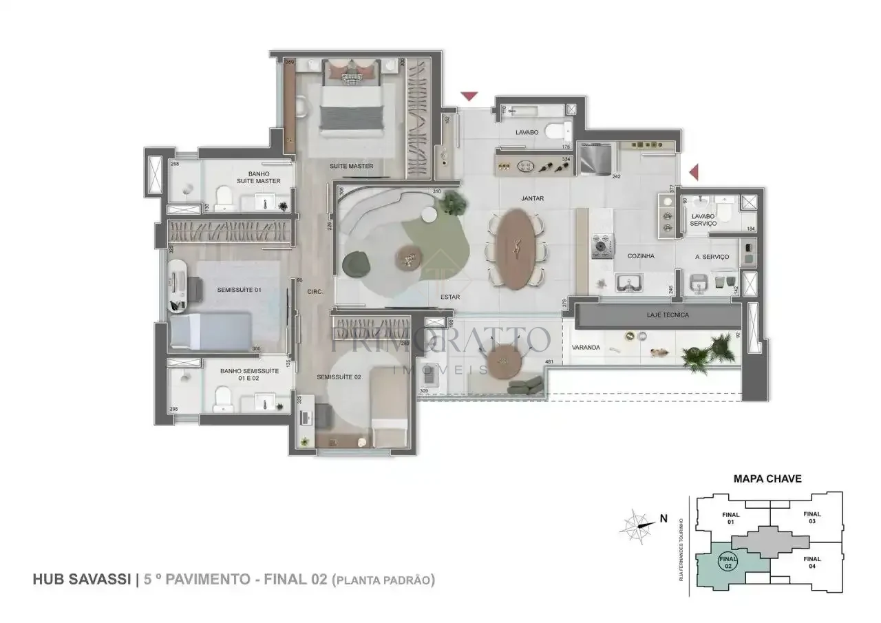Apartamento Tipo · Final 502