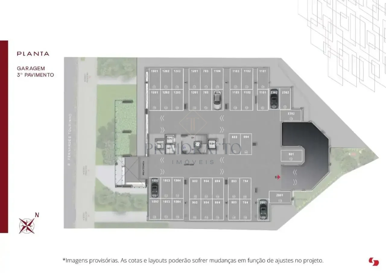 Garagem · 3º Pavimento
