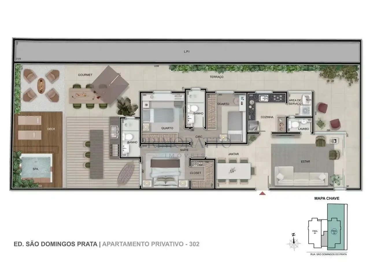 Apartamento Com Area Privativa 302