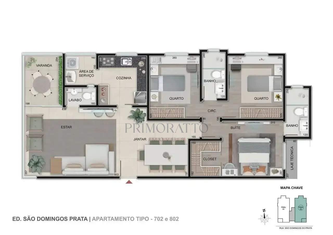 Apartamento Tipo 7 E 8 Pavimento