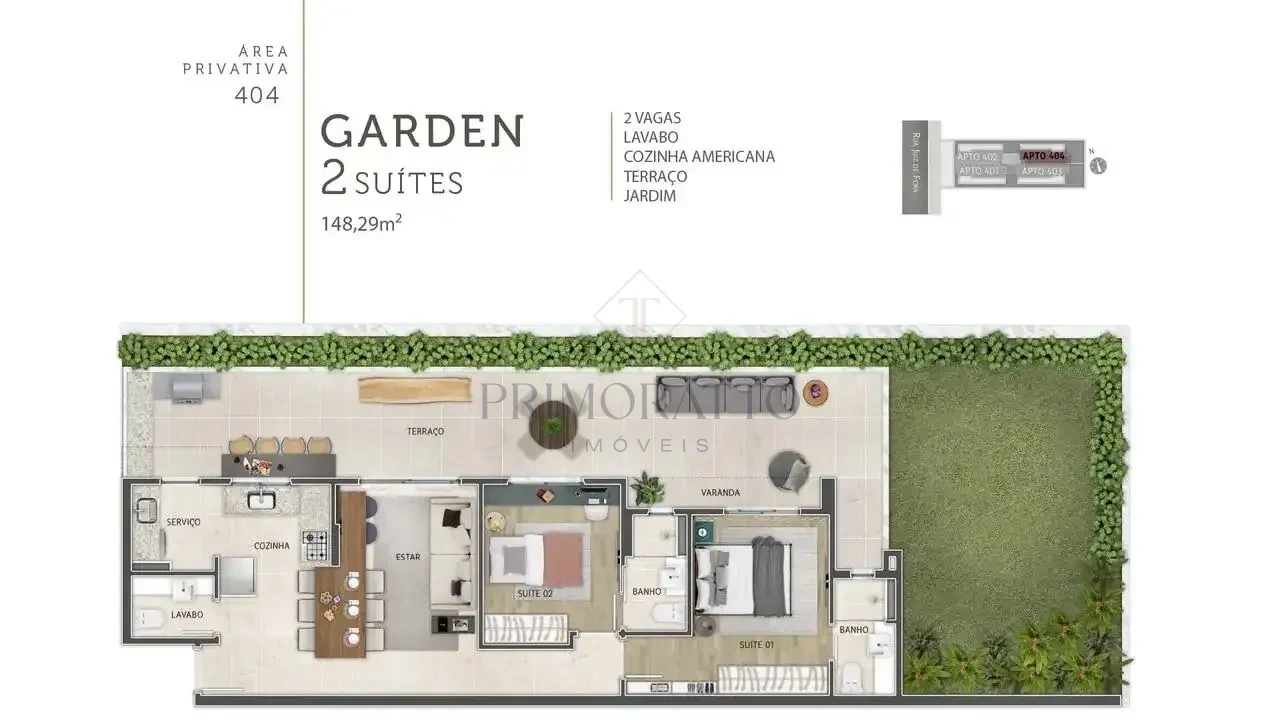 Apartamento Com Area Privativa 404