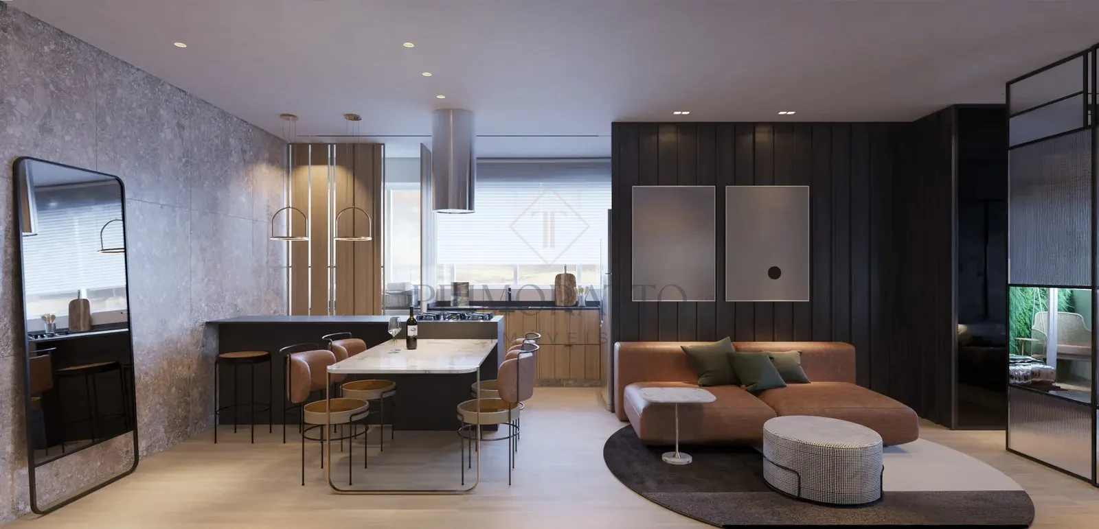 Loft Decorado · Cozinha Americana