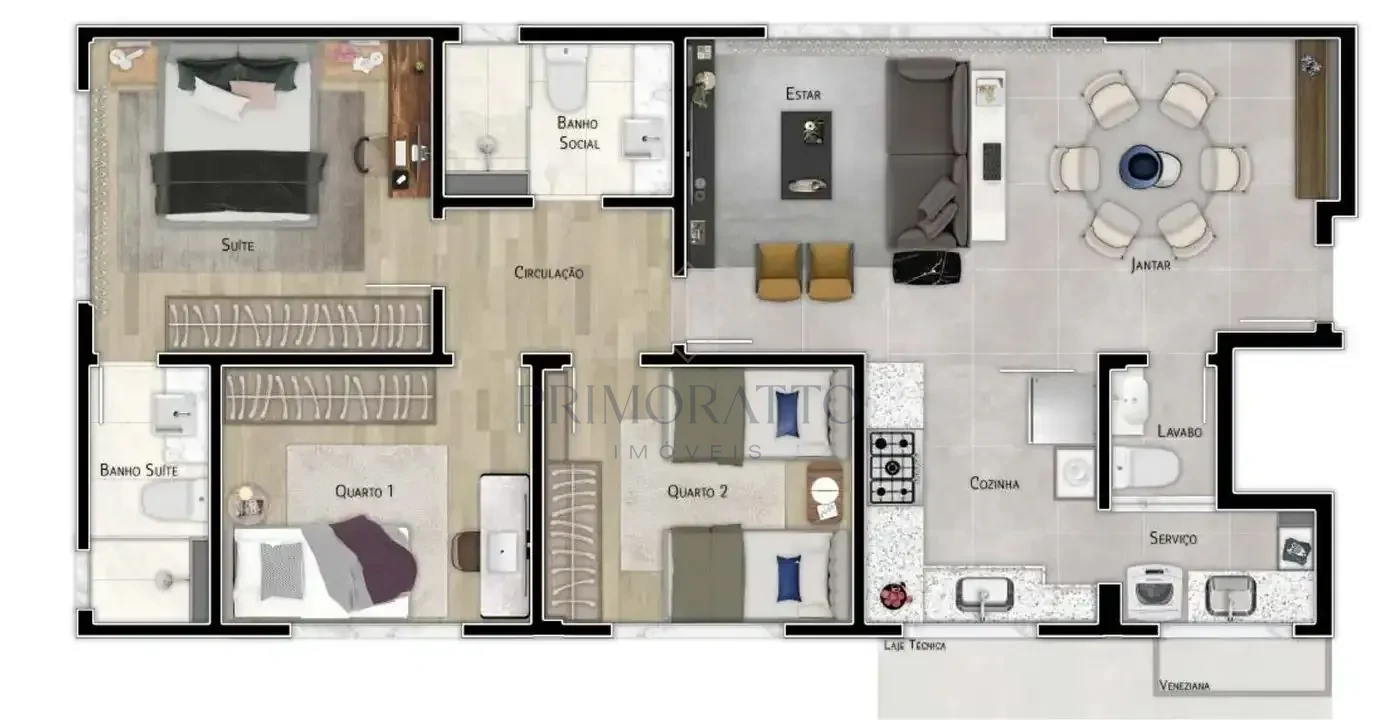 Apartamento Tipo 1101