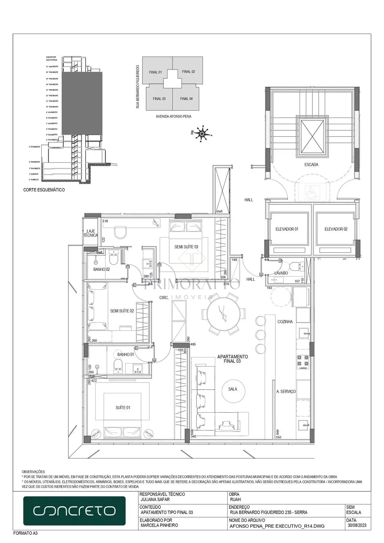 Apartamento Tipo · Finais 02 e 04