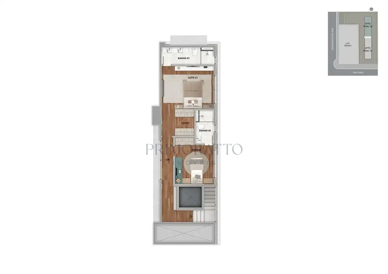 Top House — Pavimento