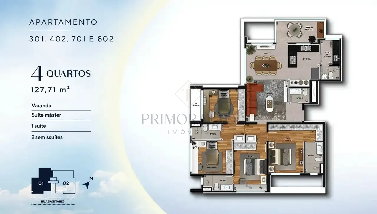 Apartamentos 301 402 701 E 802