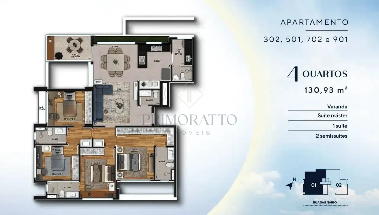 Apartamentos 302 501 702 E 901